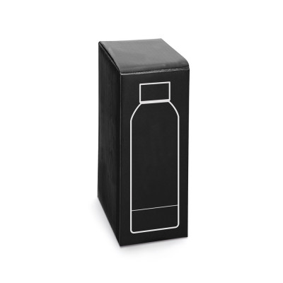 ODIN. Double wall vacuum stainless steel (36 recycled) bottle with rubber coating 550 mL